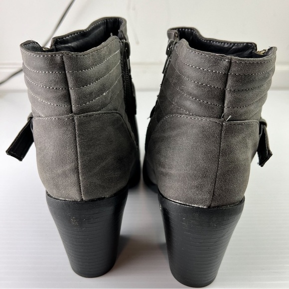 Twisted Jasmine Women's Ankle Boots Side Zip Stacked Heel Grey Size 10 - Picture 7 of 9